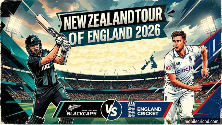 New Zealand vs England 2026 Live Streaming